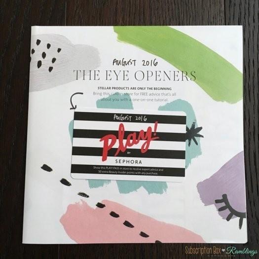 Play! by Sephora August 2016 Subscription Box Review
