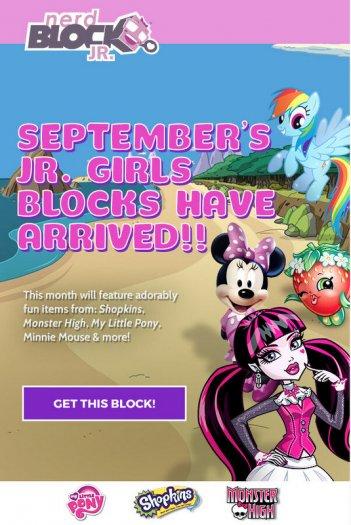 Nerd Block Jr. - Girls September 2016 Spoiler Alert!