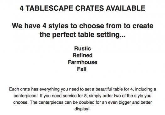 Gable Lane Crates Tablescape Boxes - On Sale Now + Spoilers!