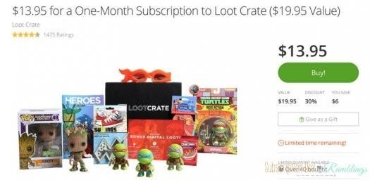 Loot Crate - First Box for $3.95 on Groupon!!!!