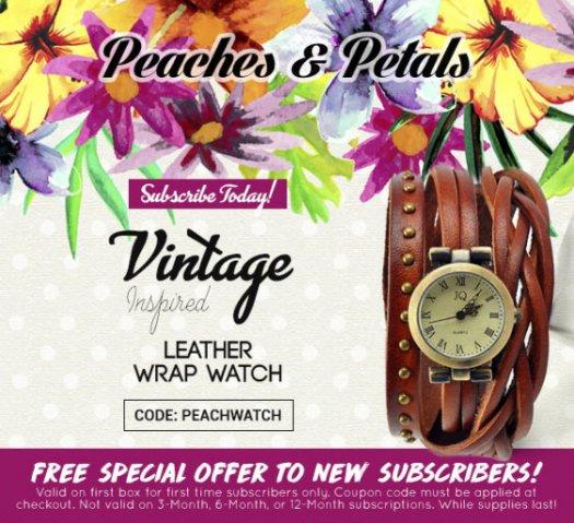 Peaches and Petals September 2016 Sneak Peek + Free Wrap Watch with New Subscription