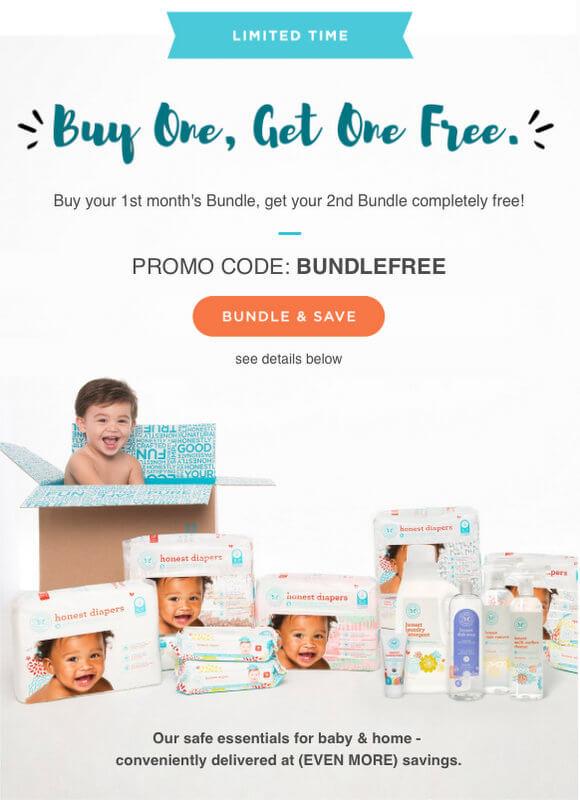 Read more about the article Honest Company – Buy One Bundle, Get One Free (Last Call)