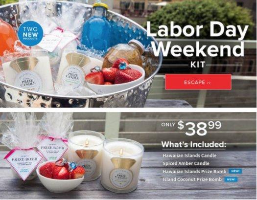 Prize Candle Labor Day Weekend Kit!