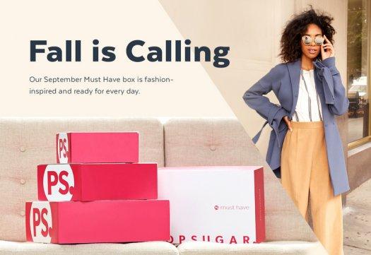 POPSUGAR Must Have Box September 2016 Theme Spoiler + Coupon Codes