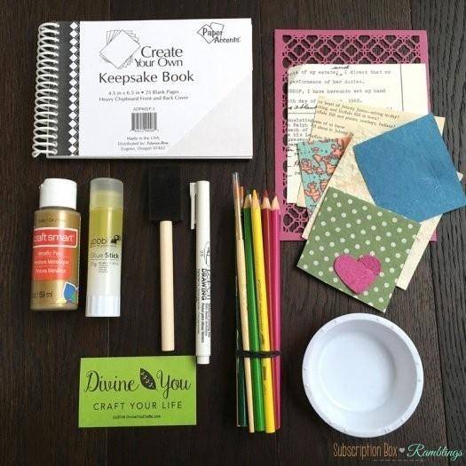 Divine You Crafts July 2016 Subscription Box Review