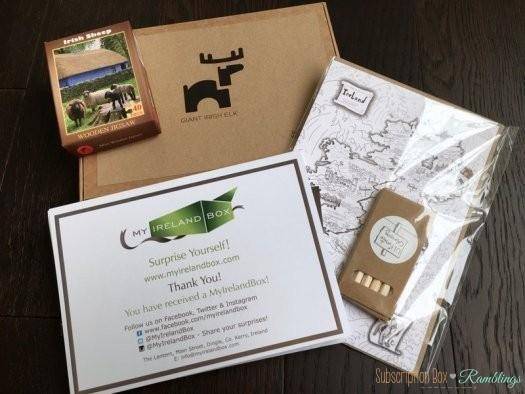 MyIrelandBox August 2016 Subscription Box Review