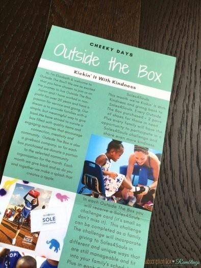 Outside the Box by Cheeky Days September 2016 Monthly Subscription Box Review