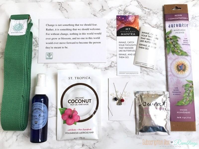 BuddhiBox September 2016 Subscription Box Review