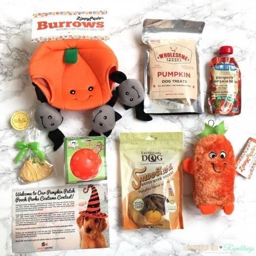 Pooch Perks October 2016 Subscription Box Review + Coupon Code
