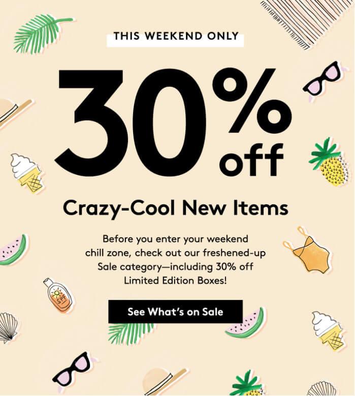 BIrchbox – 30% Off Select Items (includes Limited Edition Boxes)!