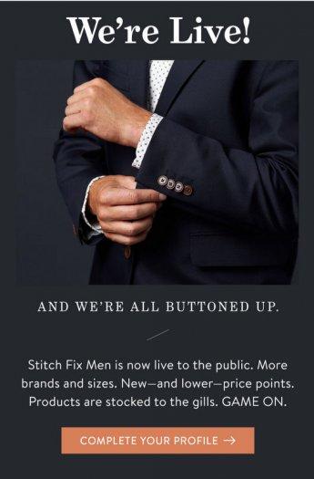 Stitch Fix Men - Now Available!