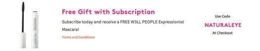Birchbox FREE W3LL People Mascara with New Subscriptions!
