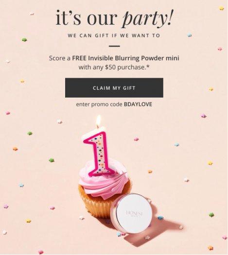 Read more about the article Honest Beauty Free Invisible Blurring Powder Mini with $50+ Shop Purchase