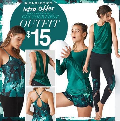 Fabletics - First Outfit for $15!