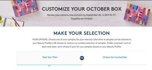 Birchbox October 2016 Sample Choice Time!
