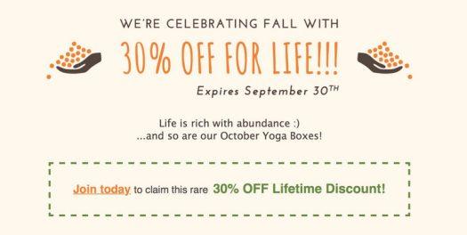 Yogi Surprise 30% Off for Life - Flash Sale!