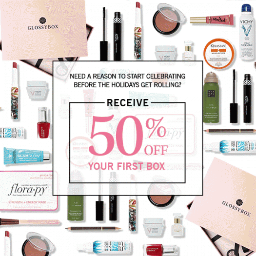 GLOSSYBOX - 50% Off First Month with 6 or 12-Month Subscription!