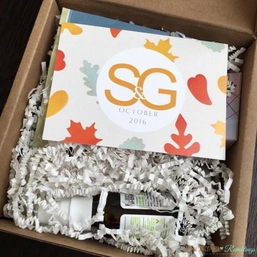S & G Beauty Box October 2016 Subscription Box Review