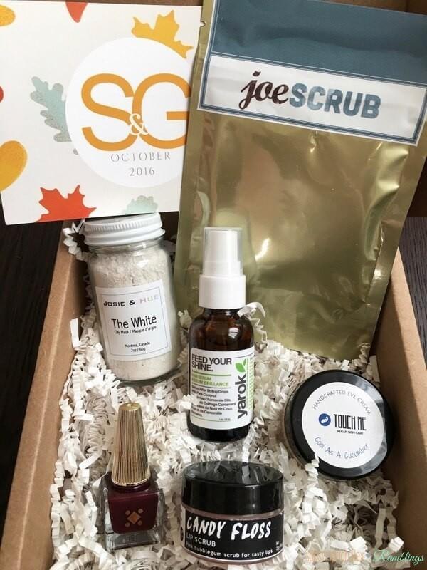 S&G Beauty Box October 2016 Subscription Box Review