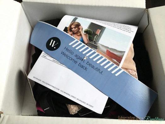Wantable Intimates October 2016 Subscription Box Review