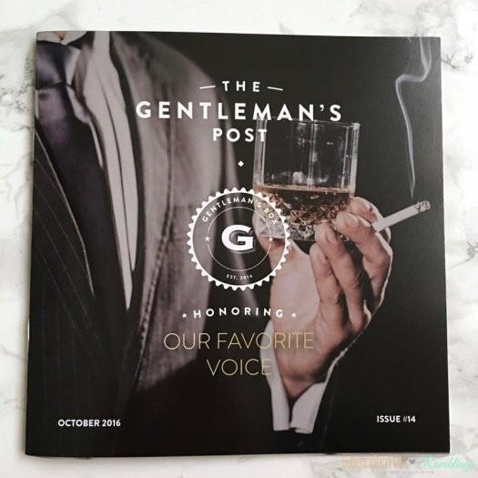 Gentleman's Box October 2016 Subscription Box Review