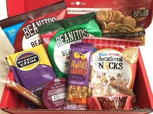 Love With Food October 2016 Tasting Box Review + Coupon Codes