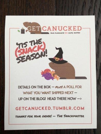 Get Canucked October 2016 Subscription Box Review