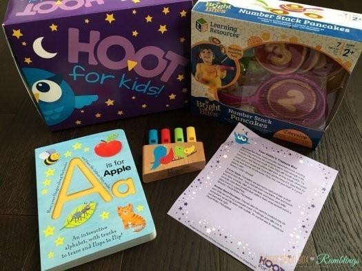 Hoot for Kids October 2016 Subscription Box Review
