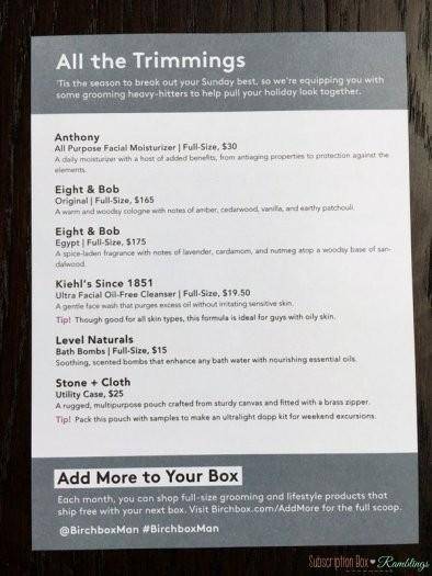 Birchbox Man Review - November 2016 + Coupon Code