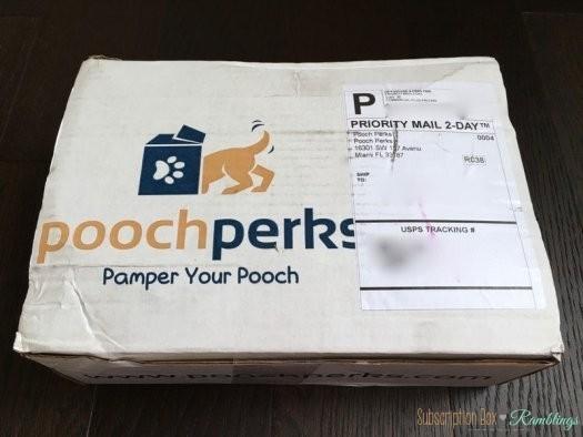 Pooch Perks November 2016 Subscription Box Review + Coupon Code