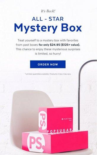 POPSUGAR Must Have All-Star Mystery Box - It's Back!