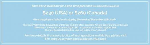 Luxor Box December "Luxurious Gifts" Special Edition Box Pre-Order + Spoiler