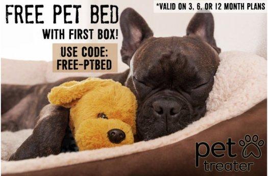 Pet Treater – Free Pet Bed in Your First Box!