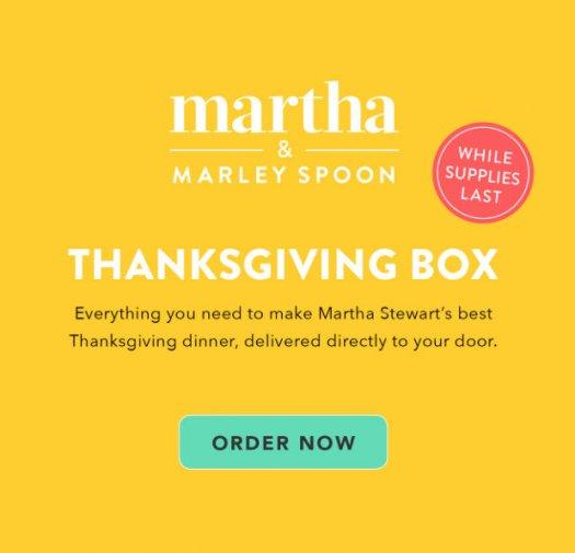 Read more about the article Martha & Marley Spoon Thanksgiving Box!