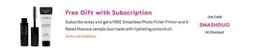 Birchbox - Free Smashbox Photo Finish Primer and X-Rated Mascara with New Subscriptions