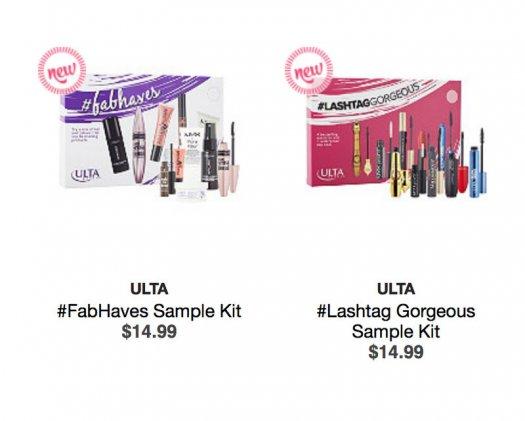 Ulta #FabFaves and #Lashtag Gorgeous Sample Kits - On Sale Now!