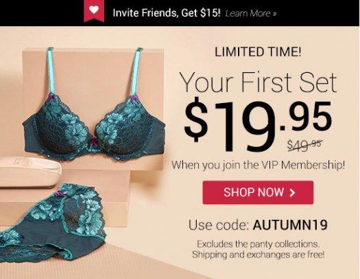 Adore Me First Set for $19.95!