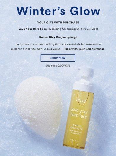 Julep Free Winter's Glow Duo with $30+ Shop Purchase