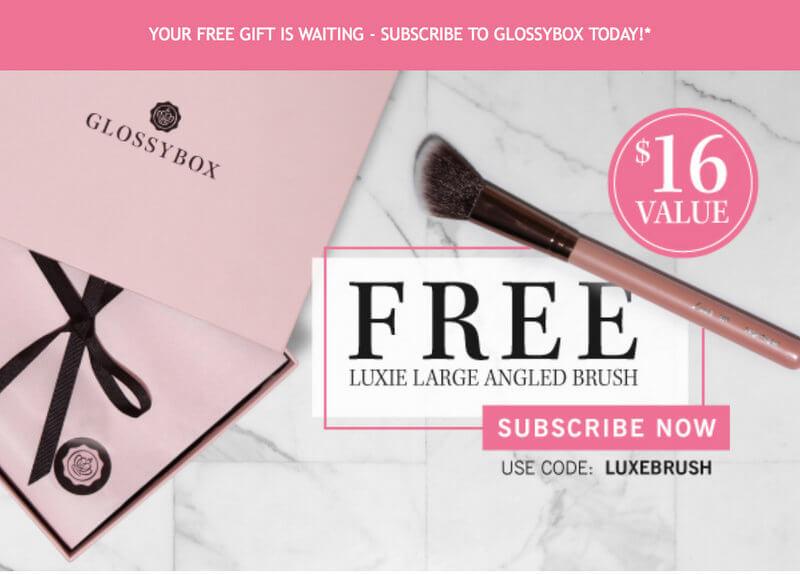 Read more about the article GLOSSYBOX – Free Luxie Large Angled Brush With New Subscriptions