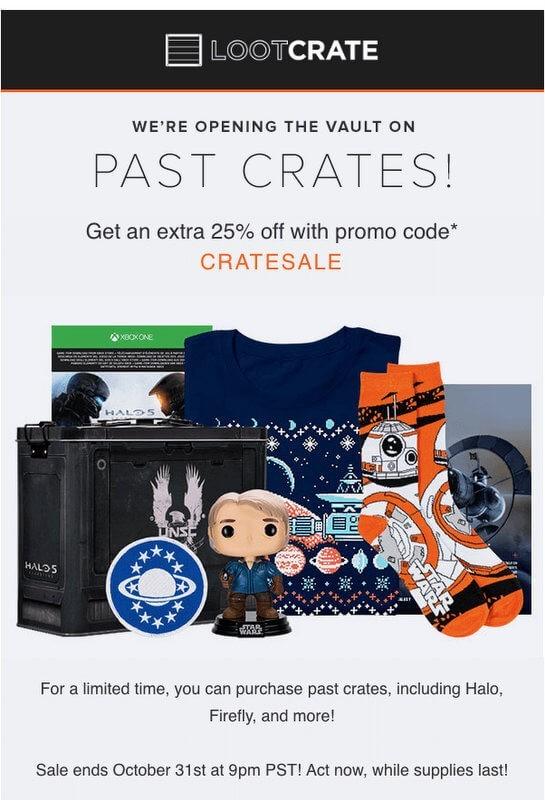 Read more about the article Loot Crate 25% Off Past Crate Sale