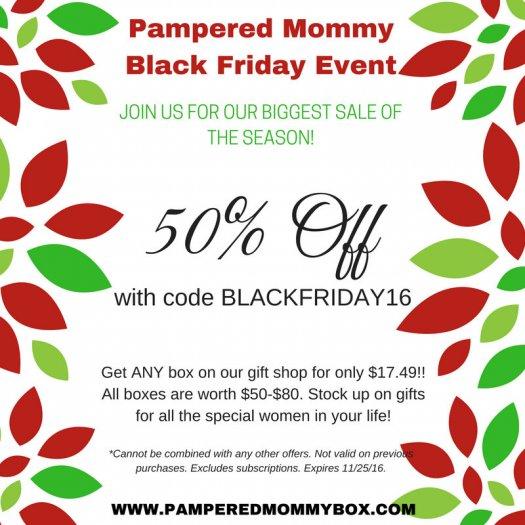Read more about the article Pampered Mommy Box Black Friday Sale – 50% Off Past Boxes!