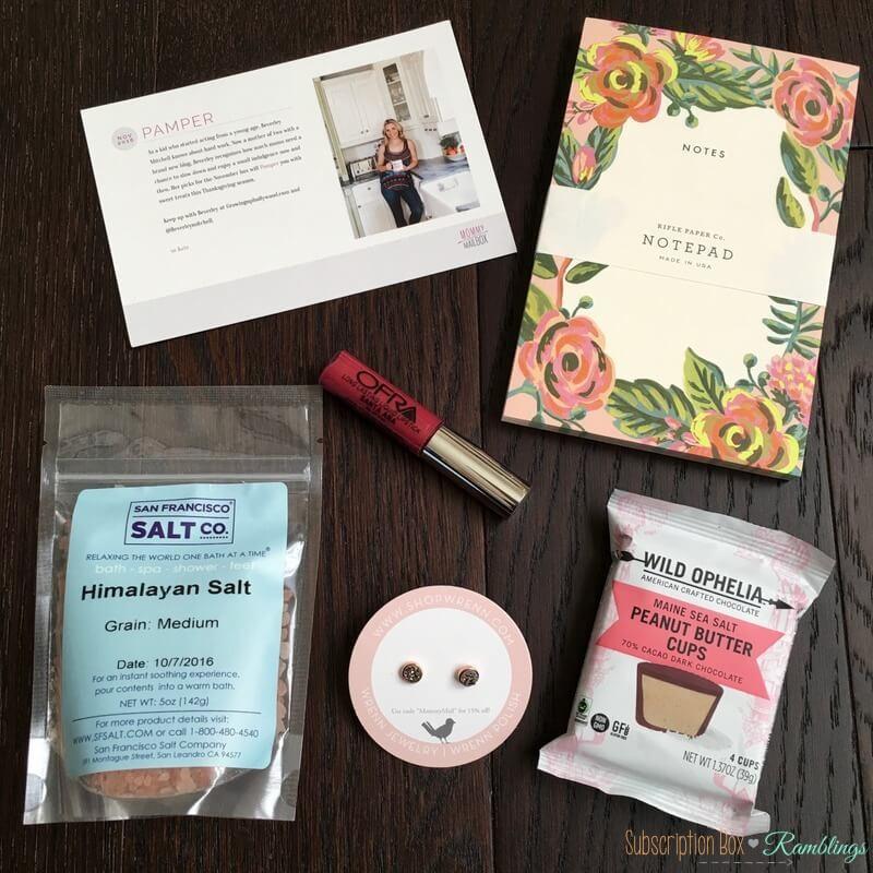 Read more about the article Mommy Mailbox November 2016 Subscription Box Review