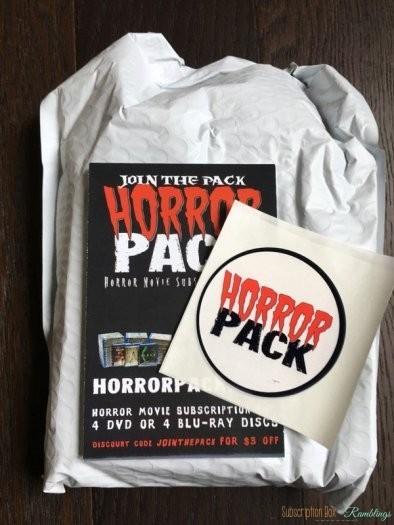 Horror Pack October 2016 Subscription Box Review