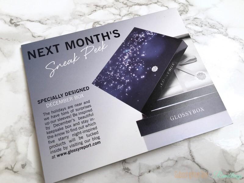 Read more about the article GLOSSYBOX December 2016 *Full Spoilers*