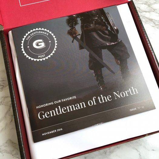 Gentleman's Box November 2016 Subscription Box Review