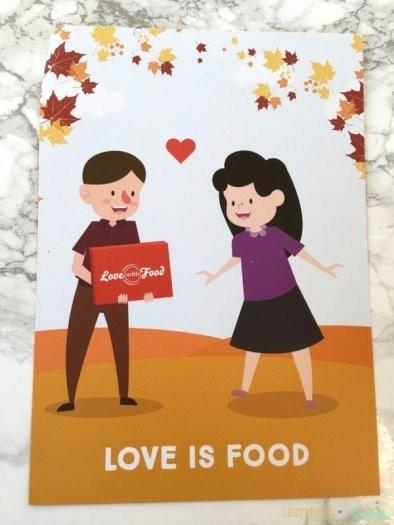 Love With Food November 2016 Tasting Box Review + Coupon Codes