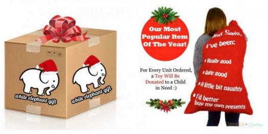 White Elephant Mystery Box & Mystery Santa's Christmas Bag of Awesome - Free Shipping