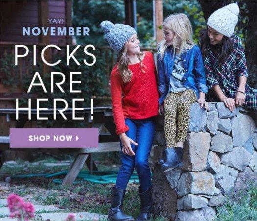 FabKids November 2016 Selection Time + $9.95 First Outfit Offer!