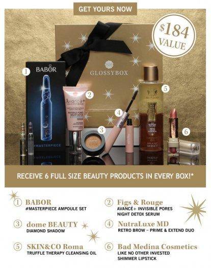 GLOSSYBOX Limited Edition Holiday Box - On Sale Now + Full Spoilers