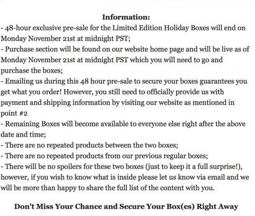 White Willow Box Holiday PreSale Information!